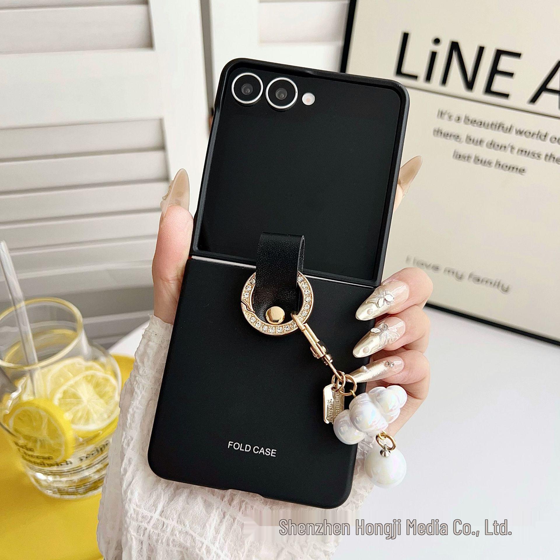 

Чохол Samsung Z Flip7 з матовим покриттям, що приємний на дотик, з ремінцем для руки - Протиударний захисний чохол для Flip6 Samsung Z Flip7