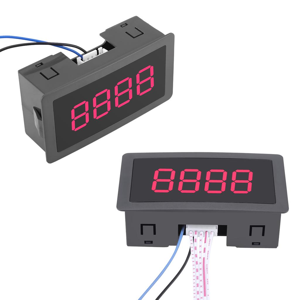LED Digital Display 4 Digit 0‑ 9 UpCelsiusDown PlusCelsiusMinus Panel Counter Meter Red