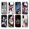WD38 Gundam Black Sofe Case for Samsung Note 20 Lite S24 Ultra S23 A03 A05 A06 A11 A71 A15 A16 A13 A24 A25 A33 A52 A53 A50 M55 M35 Plus
