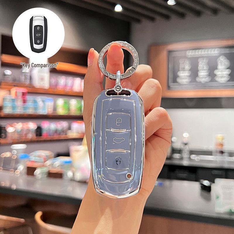 Compatible with Geely Panda Mini, Mini Boyue, Vision X3, Emgrand GS, Borui, Premium Key Case.