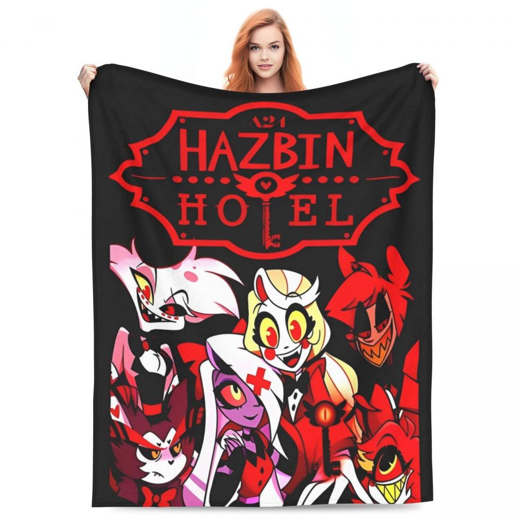 VOX H-Hazbin Hotel Alastor Game Blanket Quality Warm Bedding Throws Winter Picnic Bedroom Comfortable Bedspread