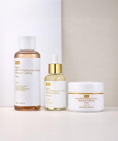 Dingko Hydro 80% Houttuynia Cordata Moisture Calming Skincare 3-Piece Set (Toner, Ampoule, Cream) NONE