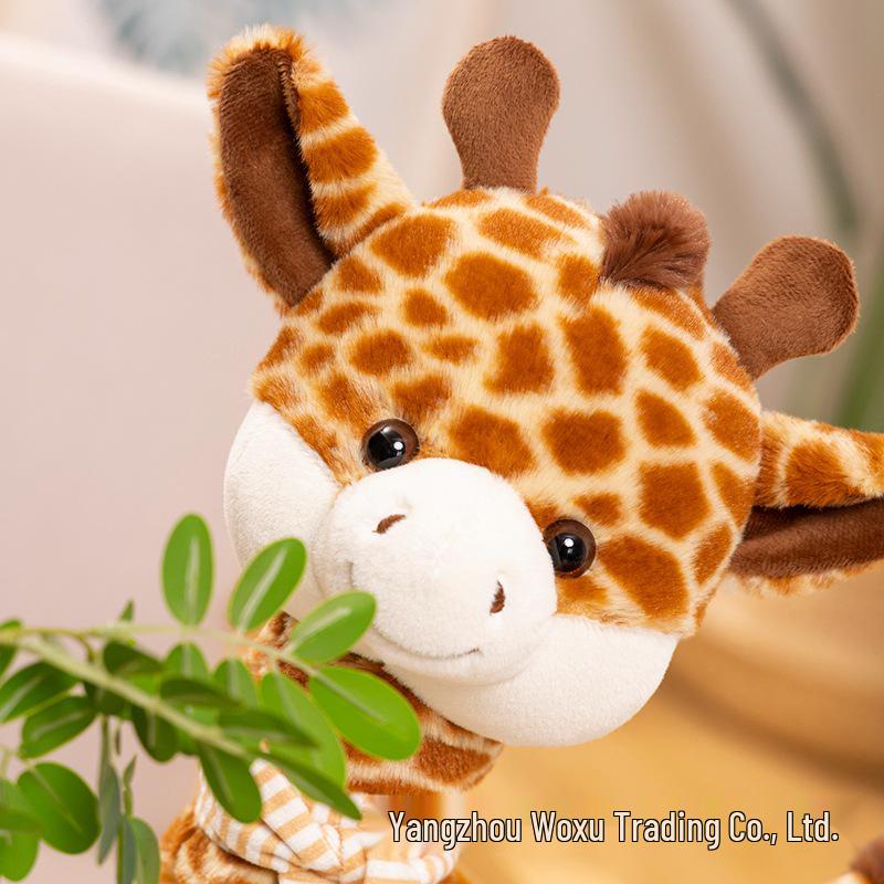 Cross-border Giraffe Plush Toy: Cute Zoo Animal Stuffed Pillow for Kids
