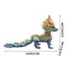 Long Haired Dragon Model Toy Home Office Dragon Action Figure 3D Printed Dragon  Garden Decoration