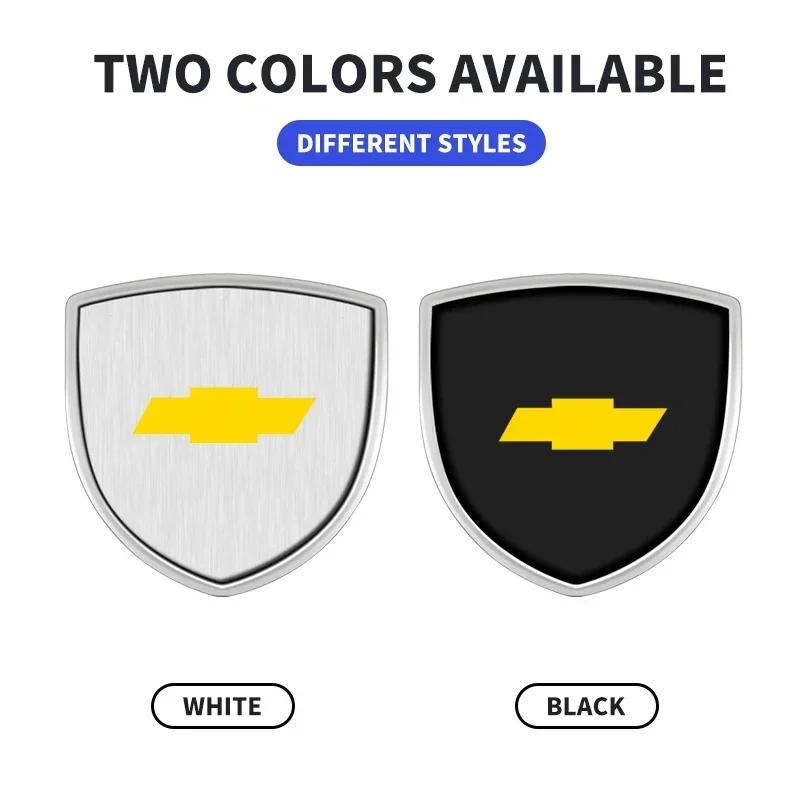 CTVWZ1 3D Metal Car Body Fender Emblem Shield Stickers Decor Auto Accessories For Chevrolet Cruze Lacetti Captiva SS Z71 Equinox Trax