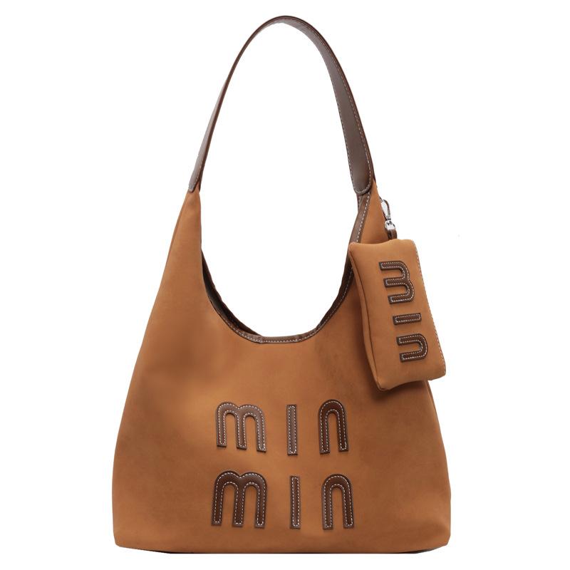 Alphabet Women's Bag New Fashion Women's Armpit Bag Large Capacity Commuter Bag Tote Bag Casual Shoulder Bag