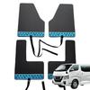KICARYAJP Mudguards for Nissan NV350 Caravan E26 and Late June 2012 Front and Rear Exterior Panel Mud Mud Custom Parts Custom Made of EVA Instruction