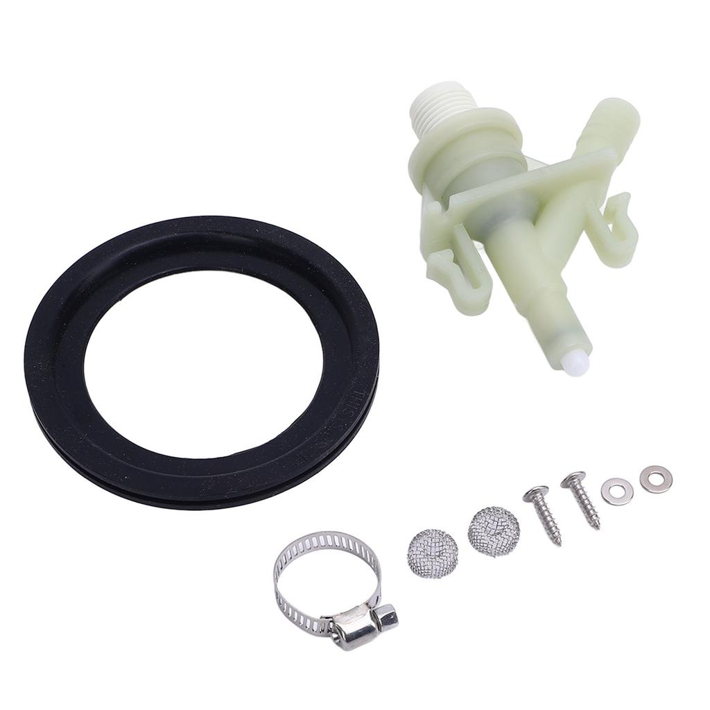 RV Toilet Water Valve Kit 385311641 Water Valve Replacement Kit for Pedal Flush Marine Toilet Motorhome