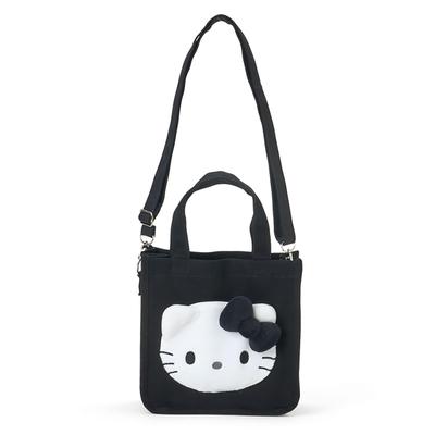 Mini Tote Bag Love Hello Hello Kitty Black and Steel Shoulder Bag for Ages 3 and Up 2-Way (I Kitty) Cotton, Polyester, (Product Code 606421)