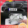 Novo 2025 Quente 1 peça 44mm 3D Metal Azul Cromado Estrela Capô Emblema Insígnia para Mercedes Benz W202 W203 W204 W208 W210 W220 W