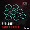 Engine Intake Manifold Gasket Runner Seals Compatible with Chevy GMC Cadillac Vehicles for 2014-Newer LT Based Engines 5.3L 6.2L LT1 LT2 L83 L86 L84