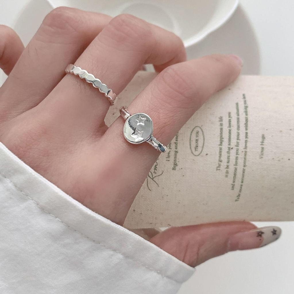 Geometrischer minimalistischer offener Ring für Frauen