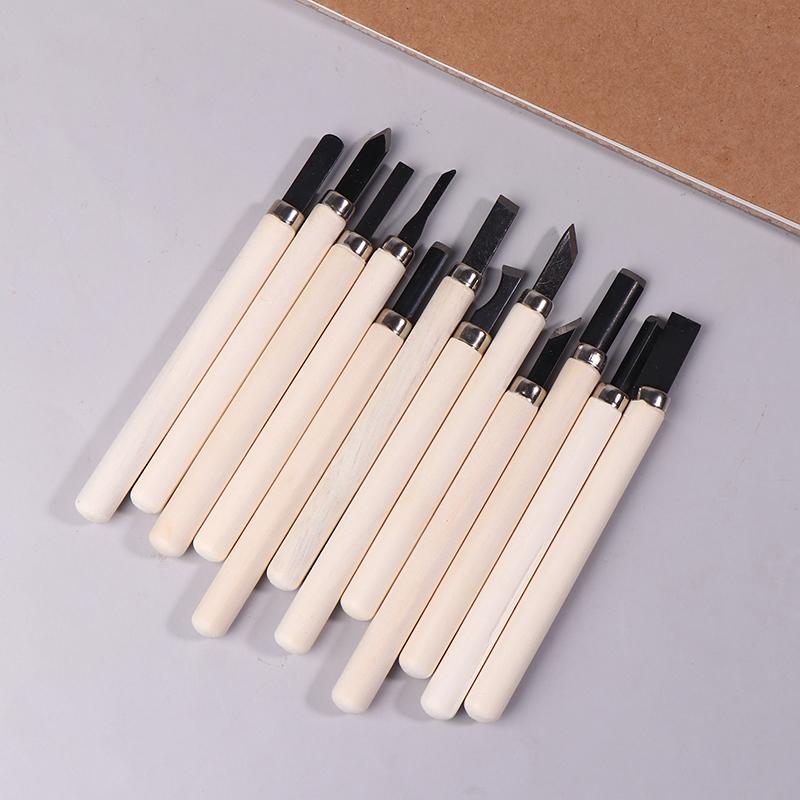 Set 12 Piese Dălți pentru Sculptură în Lemn Pentru Tăiere Basică & Prelucrare Detaliată a Lemnului Unelte de Mână DIY Kit Dălți