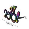 2027 Number Eyeglasses Happy New Year Glasses Diamond Glitter Sunglasses Cosplay Prop Xmas Party Decoration Funny Glasses