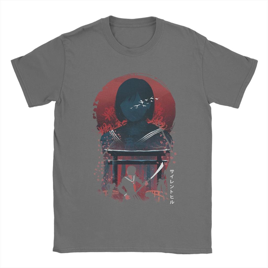 Silent Hill F Hinako T-Shirt Herren Neuheit Baumwoll-Tees Rundhals Kurzarm T-Shirt Grafikbedruckte Oberteile