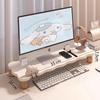 Desktop Laptop and Monitor Riser Stand with Storage Shelf