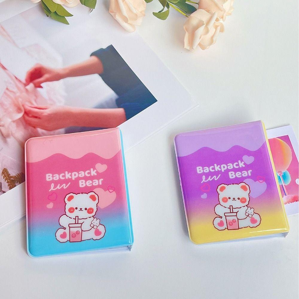 Fashion Heart 3 Inch Photo Album Hollow 36 Pockets K-pop Card Binder Double-Sided Idol Album Book