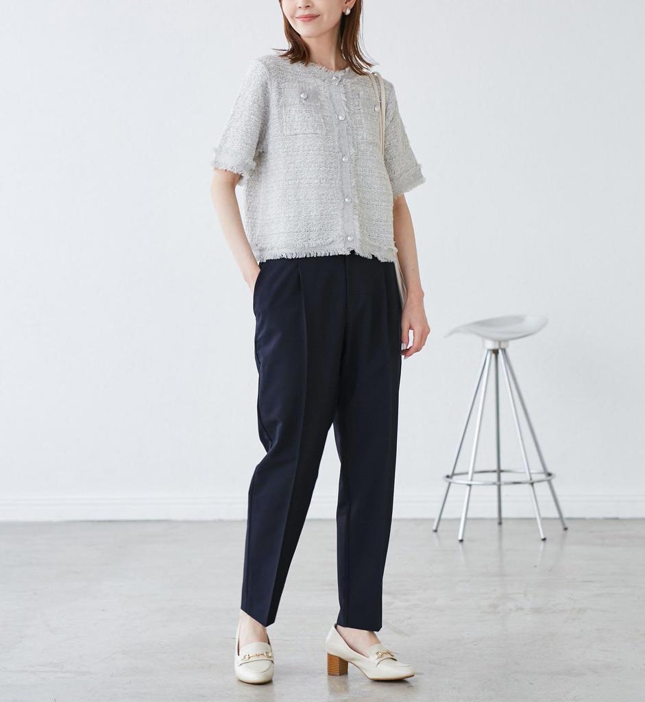 Rope Picnic Tapered Compatible GDS15300 Conmain 38 [UV Protection] Linen-Like Pants/Set-Up Women's (40)