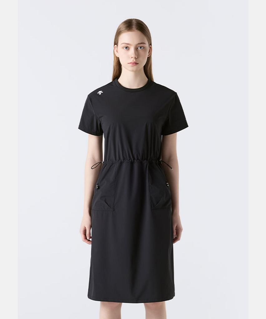 DESCENTE Women'S Cooling Woven Dress Black Sr122Pop31