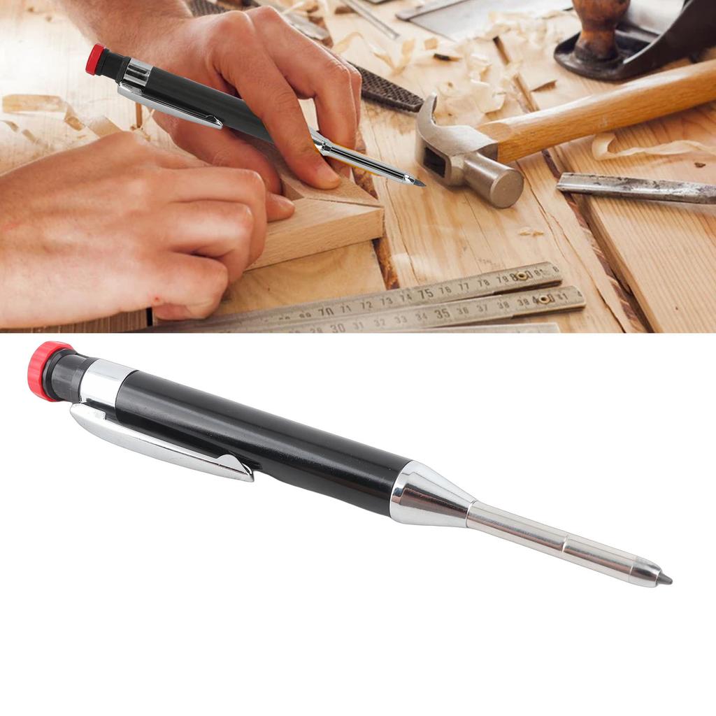 Mechanical Carpenter Pencil Heavy Duty with Sharpener   Nose   Hole for Woodworking Construction