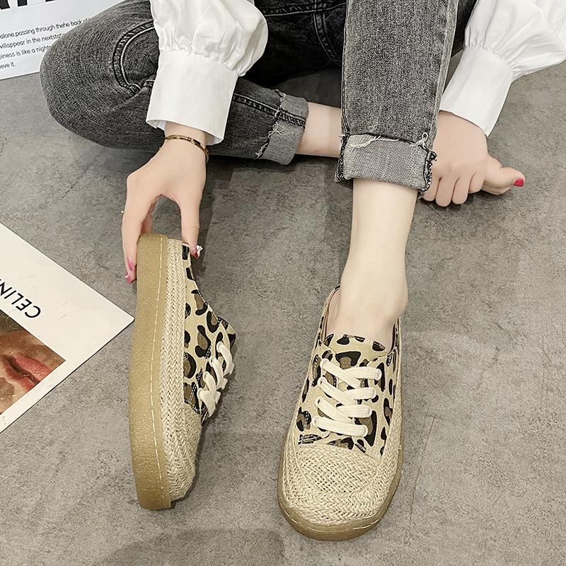 Fisherman Shoes Women's Flat Shoes Canvas Shoes Summer New Versatile Bag Head Slippers Women Wear a Pedal Internet Celebrity Shoes