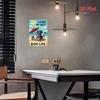 Retro Tin Sign Dachshund Dog with Bucket Vintage Wall Decor Bar Home 30x20cm