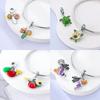 Copper Cherry Strawberry Avocado Fruit Original Charms Beads Fit Charms Pendant For Woman Jewelry Making Fine Gift