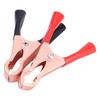 20/2pcs 70mm Crocodile for Car Caravan Van Battery Test Lead Clips Best Promotion Alligator Clips Connector Plug Power Red Black