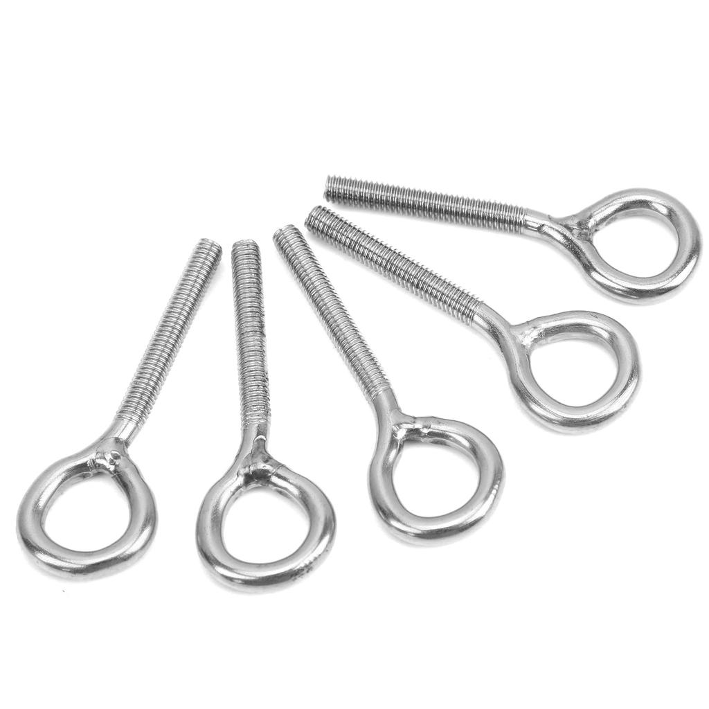 20pcs M4 Eye Bolt Stainless Steel Ring Bolts Machine Welded Closed Screw Rod Eye Screw Bolts