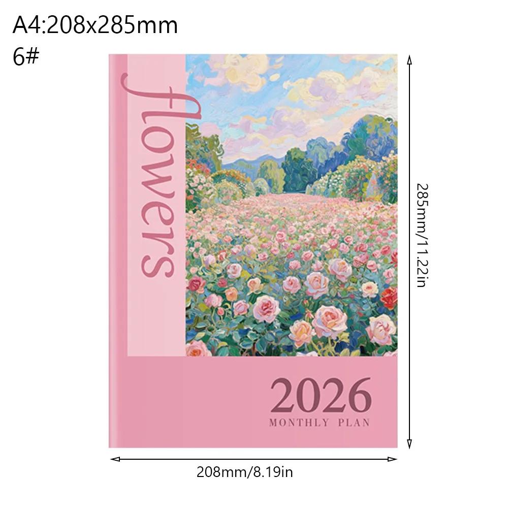 A4 A5 2026 Schedules Notebook 24 Sheets Learning Plan Planner Notebook Life Check-in Work Efficiency 2026 Calendar Planner