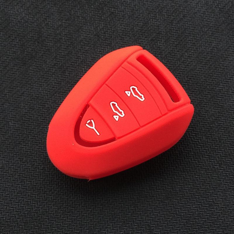 Silicone car Key Cover case for Porsche Carrera 911 997 Boxster S 2S 4S Turbo Cayman 996 Cayenne key Accessories