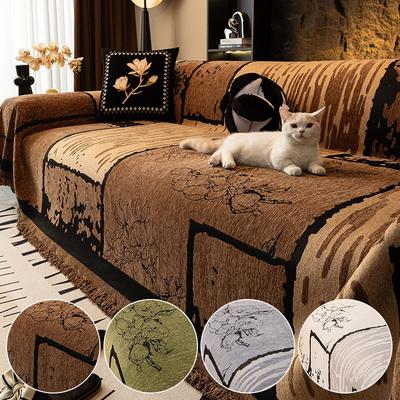 Chenille Vintage Sofabezug Stoff Vollbezug Handtuch Vier Jahreszeiten Universal Premium Feeling Lederbezug Bezug Decke