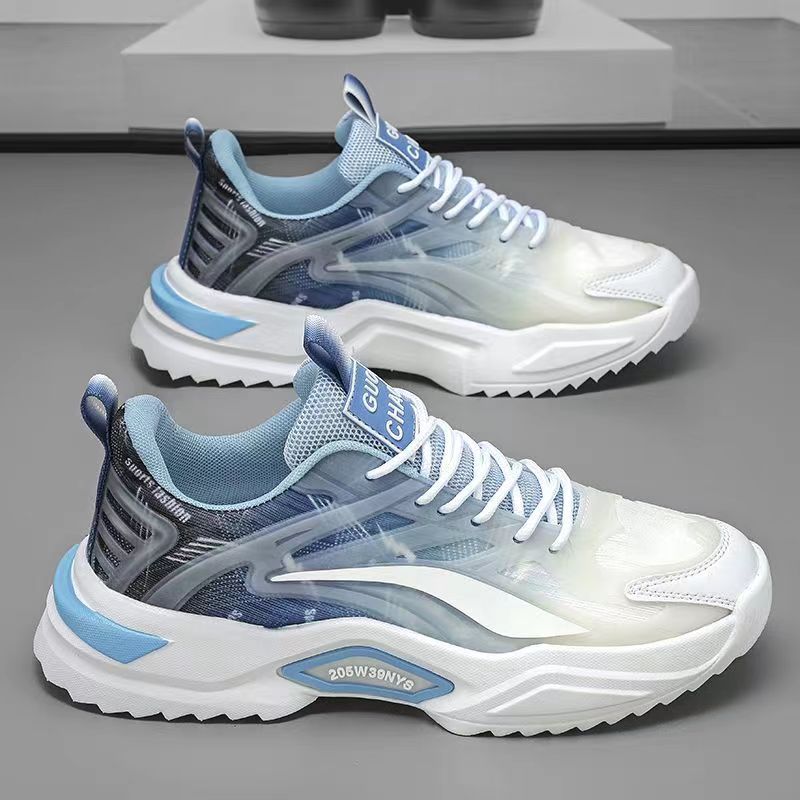 

Internet celebrity popular men s shoes spring and autumn 2025 new versatile sports leisure running height increase youth mesh dad shoes 39
