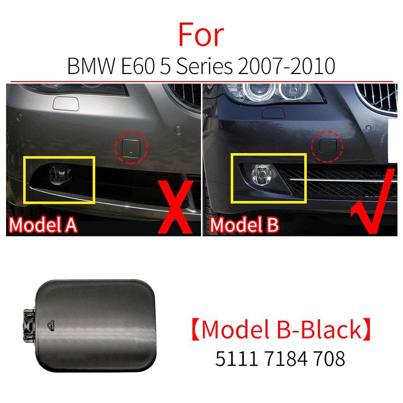 Car Front Bumper Tow Hook Cover Cap Trailer Cover Accessory Black White For BMW 5 Series E60 2003-2010 520 523 525 530 535i