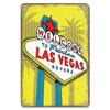 Welcome To Las Vegas Plaque Metal Tin Signs Vintage Decor Nevada Casino Metal Posters Wall Art Decor