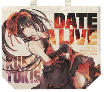 Cospa Date A Live Originalversion Kurumi Tokisaki, große Tragetasche mit Vollgrafik, NATUR, H40 x B48 x T15 cm, Ver.2, ca.