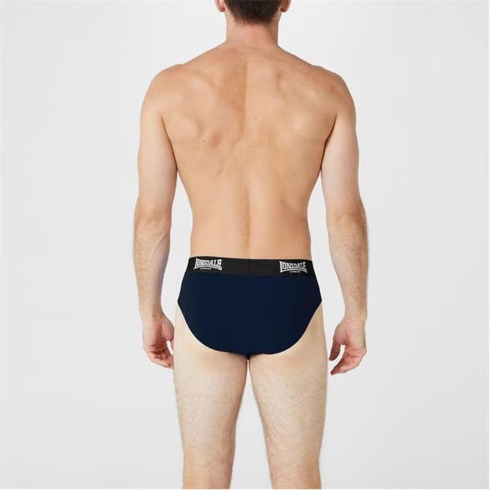Lonsdale 2 Pack Men's Briefs Blue Multicolor, Size L