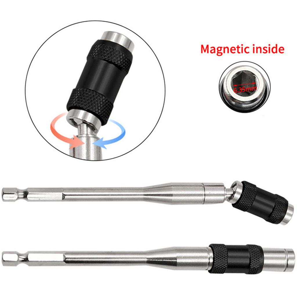 145mm Extended Hex Shank Bit Holder Extension Quick Change Screwdriver Connection Rod Adapter for Screws