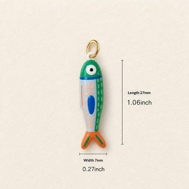 Kawaii Tropical Fish Charms Assorted Vivid Colors Pendants for DIY Earrings Bracelets Necklaces Kids Handcraft Jewelry Making