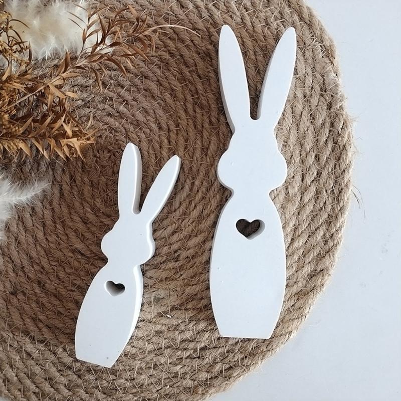2 Cavities Rabbit Silicone Candle Molds Heat Resistant Silicone Mould for Making Candle Soap Epoxy Resin Home Decoration