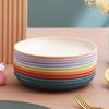 Round Salad Dessert Dinner Plate Stackable Unbreakable Assorted Dish Microwave Safe Fruit Plate Dinner Plates Dishes