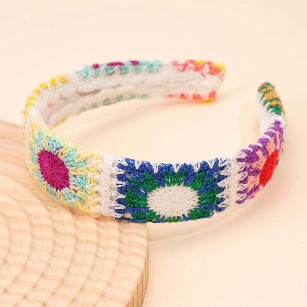 NEW Knitted Headband Bohemian Style Summer Seaside Vacation Handmade Head Band Hair Accessories for Women Girls