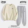 JEEP SPIRIT Men's Loose Fit Sweatshirt & Sweatpants Set