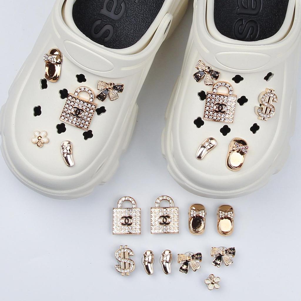 High-End DIY Shoe Accessories: Floral Shoe Buckles & Jewelry Set