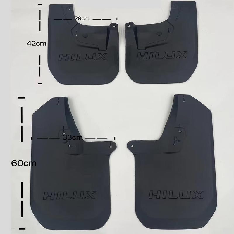 FÜR Toyota HILUX GR 2024 2025 Schmutzfänger Schutz Spritzschutz Schmutzfänger Kotflügel Auto Zubehör Vorne Hinten 4 Stück