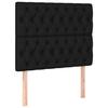 Tête de lit - Maison Exclusive - 90x7x118/128 cm - Noir - Hauteur réglable