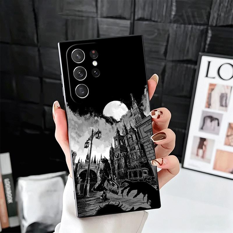 B-Bloodborne Game Soft Phone Case for Samsung Galaxy S26 S25 Edge S24 Ultra S23 Plus S22 S21 FE S20 Black Cover Back Shell