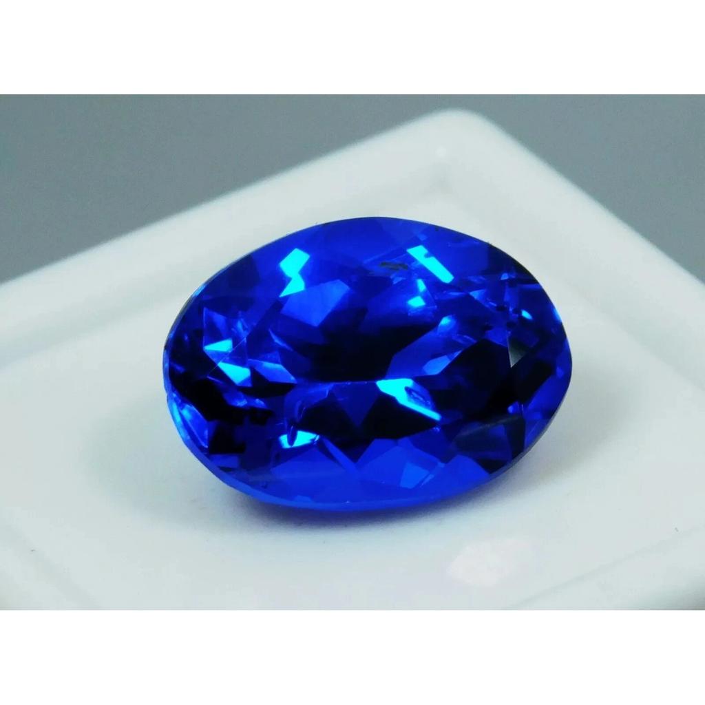 8-10 Ct Blue Cobalt Spinel Oval Cut Beautiful Certified Loose Gemstone