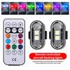 Universal Eight-Color Wireless Remote Airplane & Motorcycle Navigation Warning Light