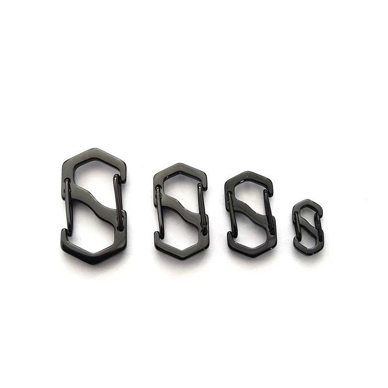Stal nierdzewna 304 Klamra Sprężynowa Typu S z Szybkim Uwalnianiem w Kształcie Ósemki do Breloczków, Naszyjników, Bransoletek i Regulacji Długości.